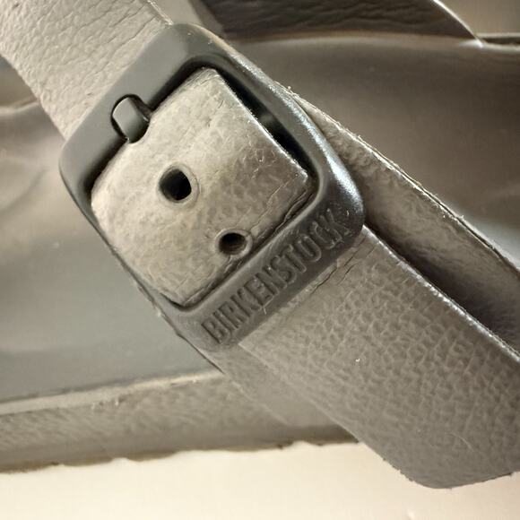 Birkenstock‎ Gizeh Sandals Womens 8 Eva Black Shoe Size Leather Slip On Casual - Picture 8 of 11